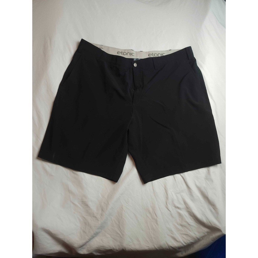 Etonic Golf Shorts Mens 42 Black‎ Performance Athleisure Gorpcore Stealth Wealth